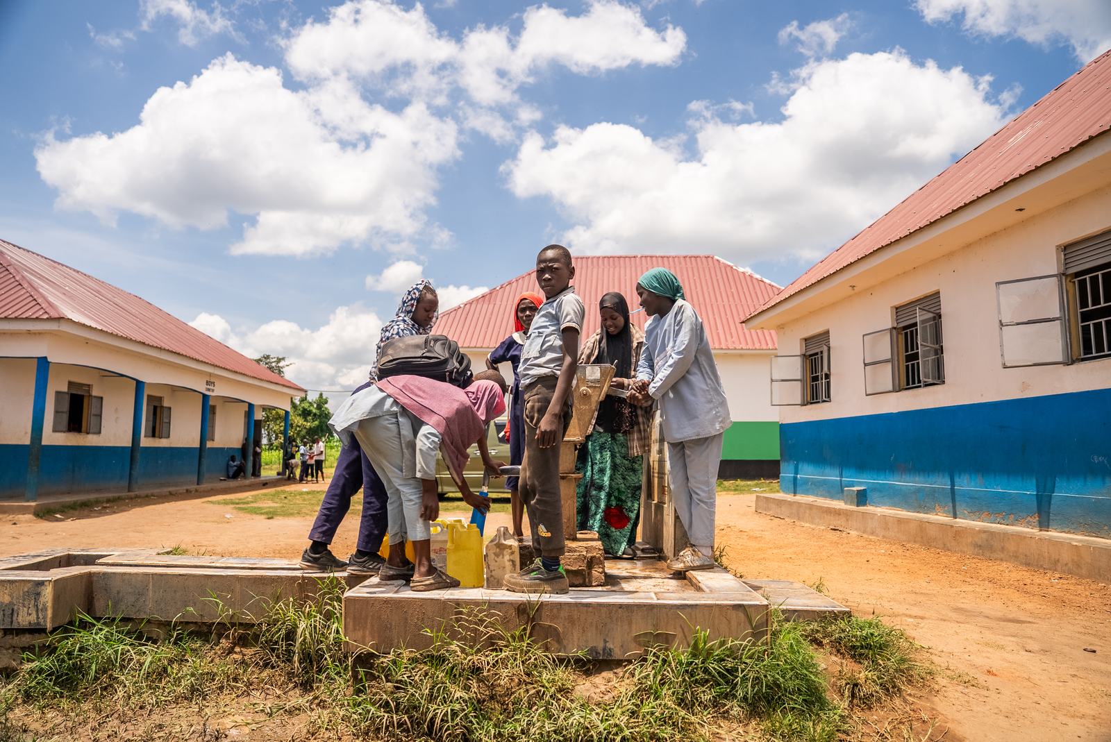 Water well on the school grounds